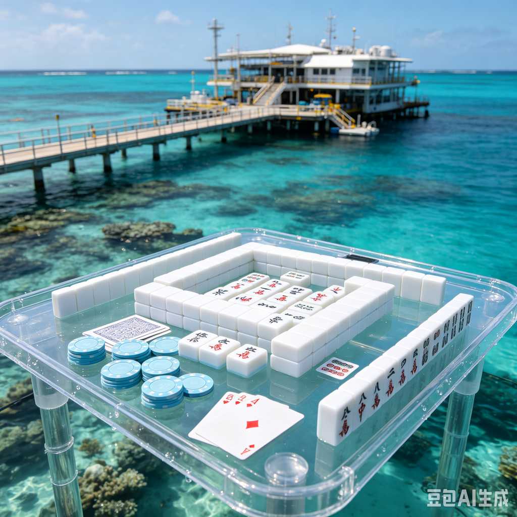 printed logo mahjong set